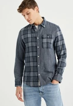 WE FASHION Regular Fit Met Dessin - Overhemd - Blue