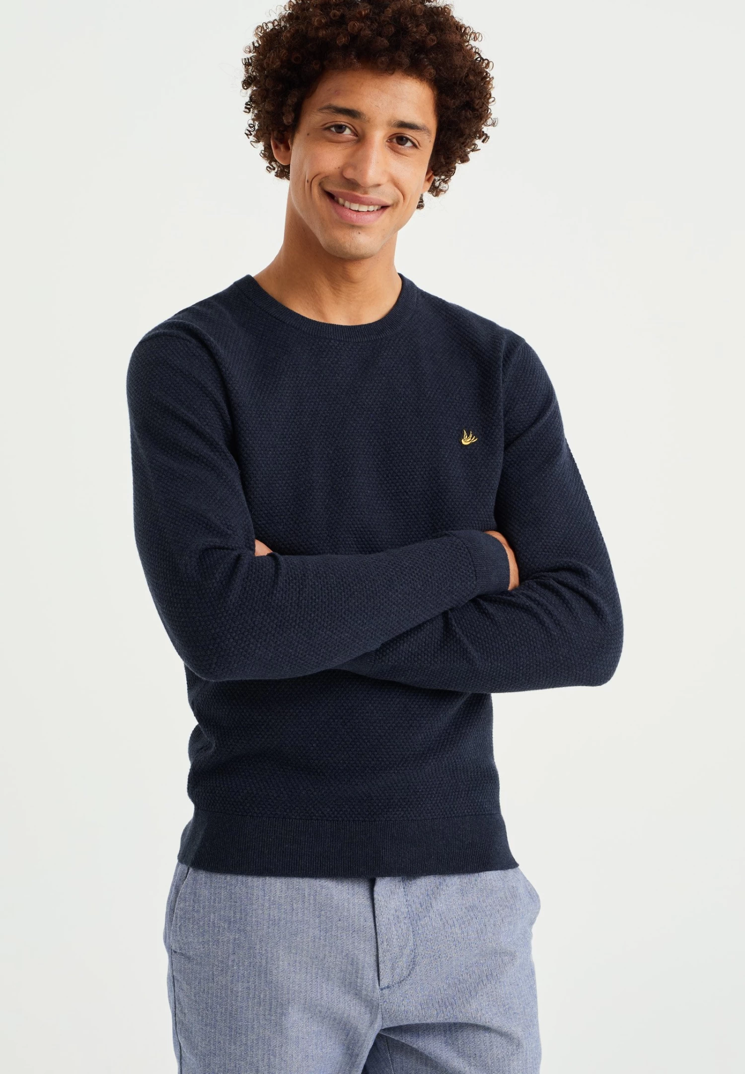 WE FASHION Met Structuur - Trui - Blue