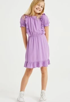 WE FASHION Met Structuur - Jurk - Violet
