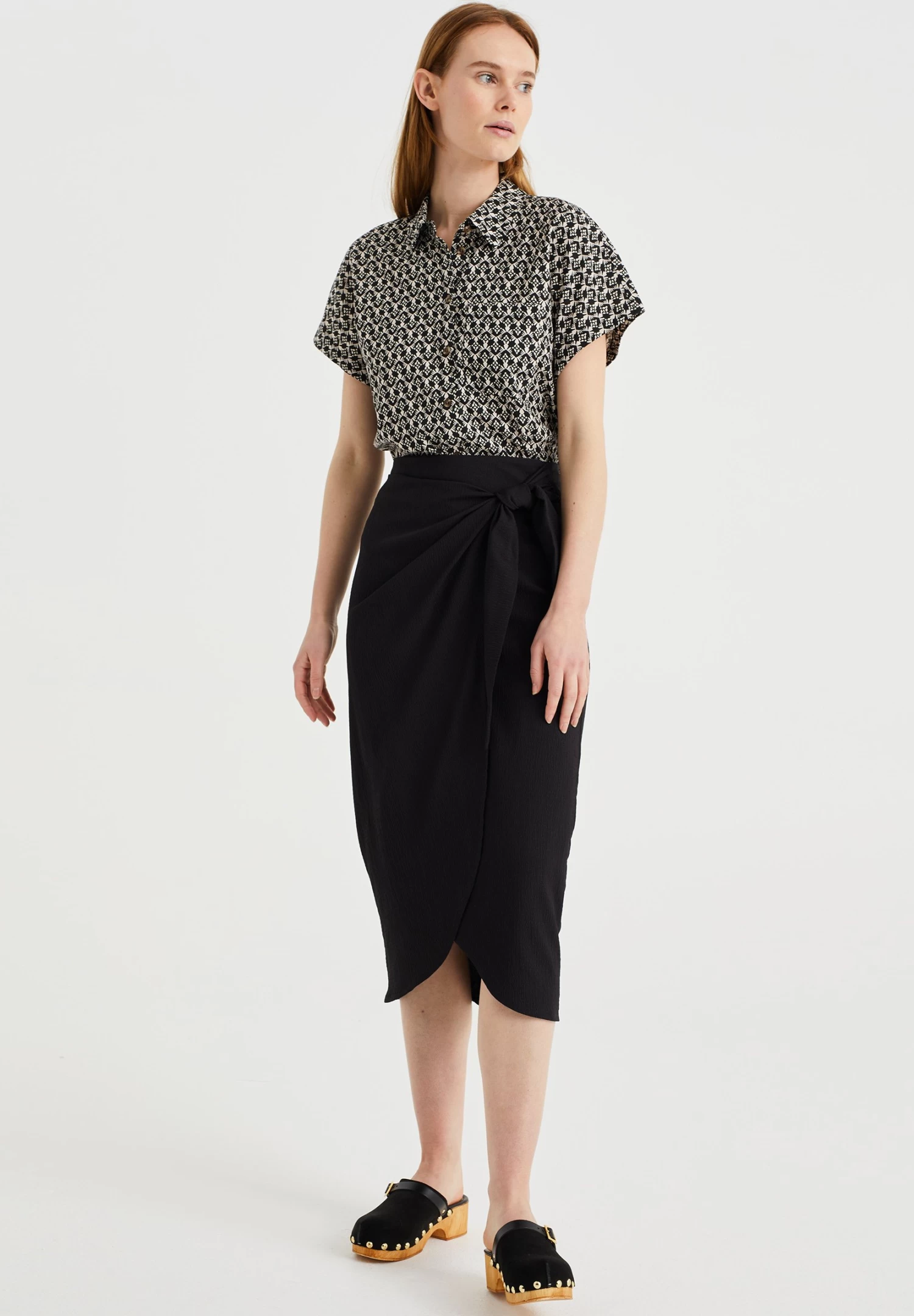 WE FASHION Met Structuur - Wikkelrok - Black - Afbeelding 2