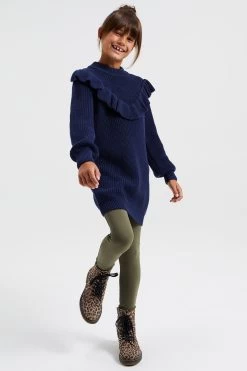 WE FASHION Gebreide Jurk - Blue