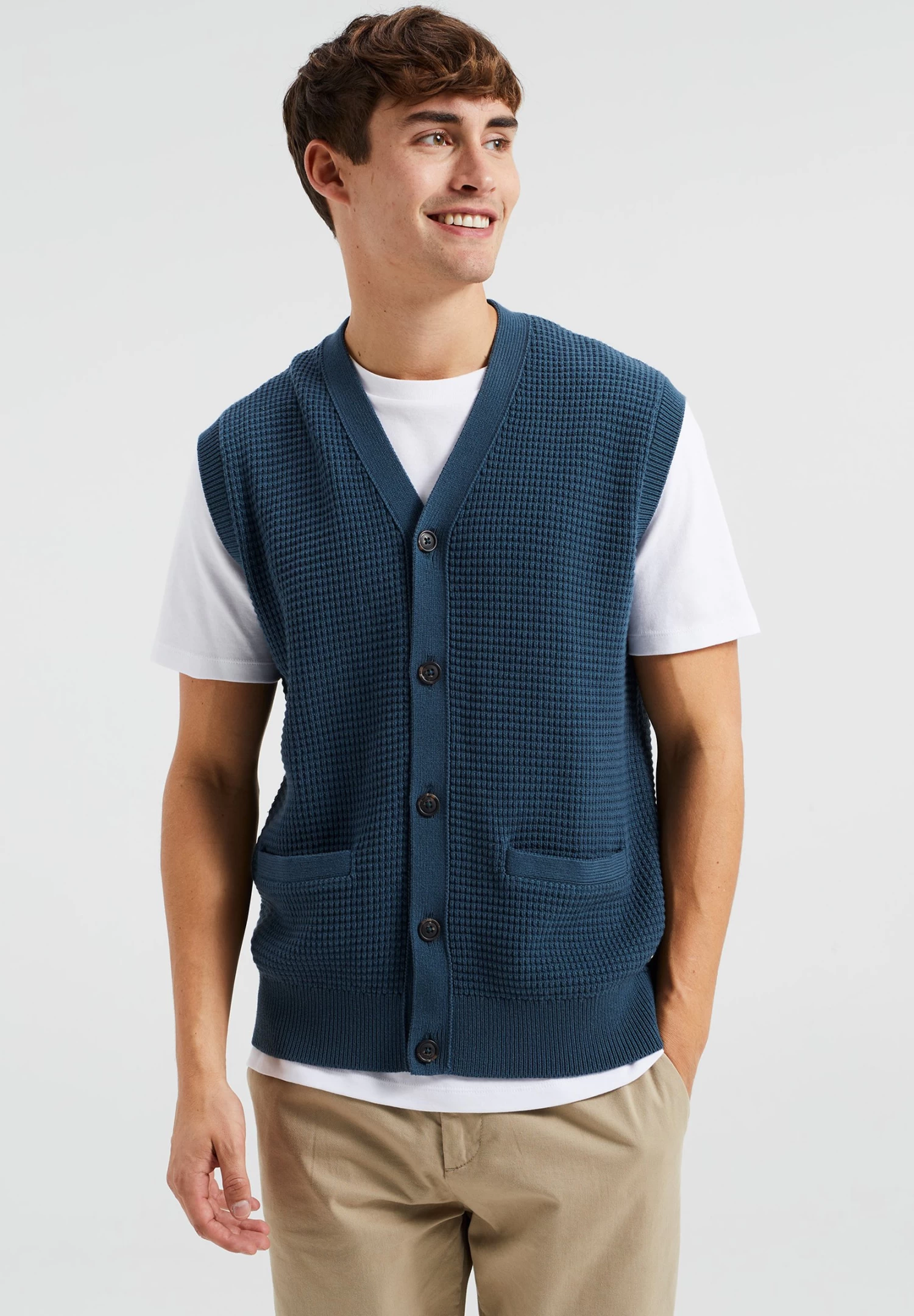 WE FASHION Met Structuur - Vest - Blue
