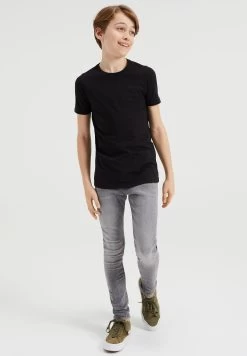 WE FASHION 2Pack - T-Shirt Basic - Black