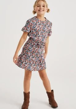 WE FASHION Met Dessin - Jurk - Multi Coloured