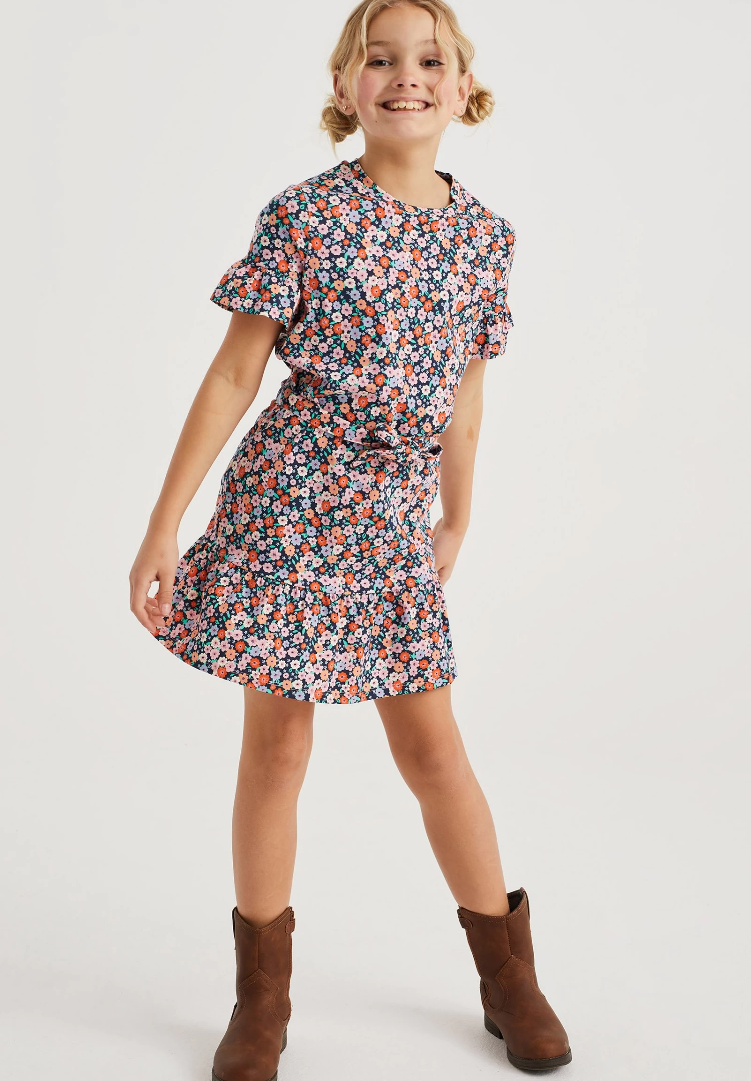 WE FASHION Met Dessin - Jurk - Multi Coloured