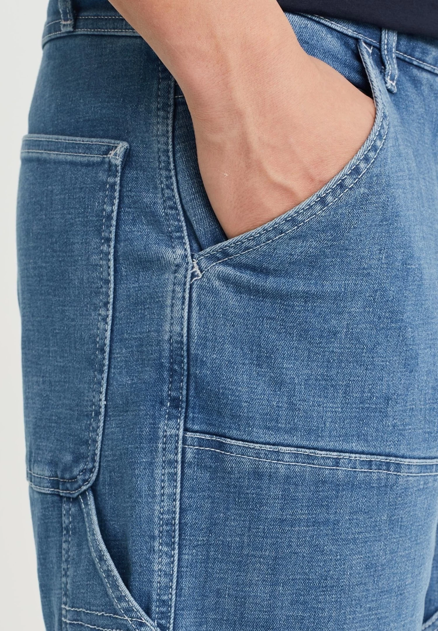 WE FASHION Met Comfort-Stretch - Straight Leg Jeans - Blue - Afbeelding 4