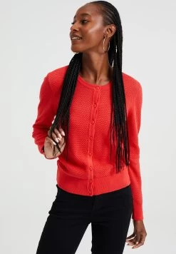 WE FASHION Met Structuur - Vest - Red