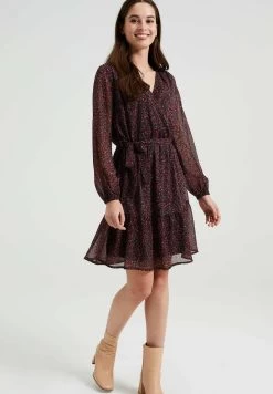 WE FASHION Met Dessin - Jurk - Green