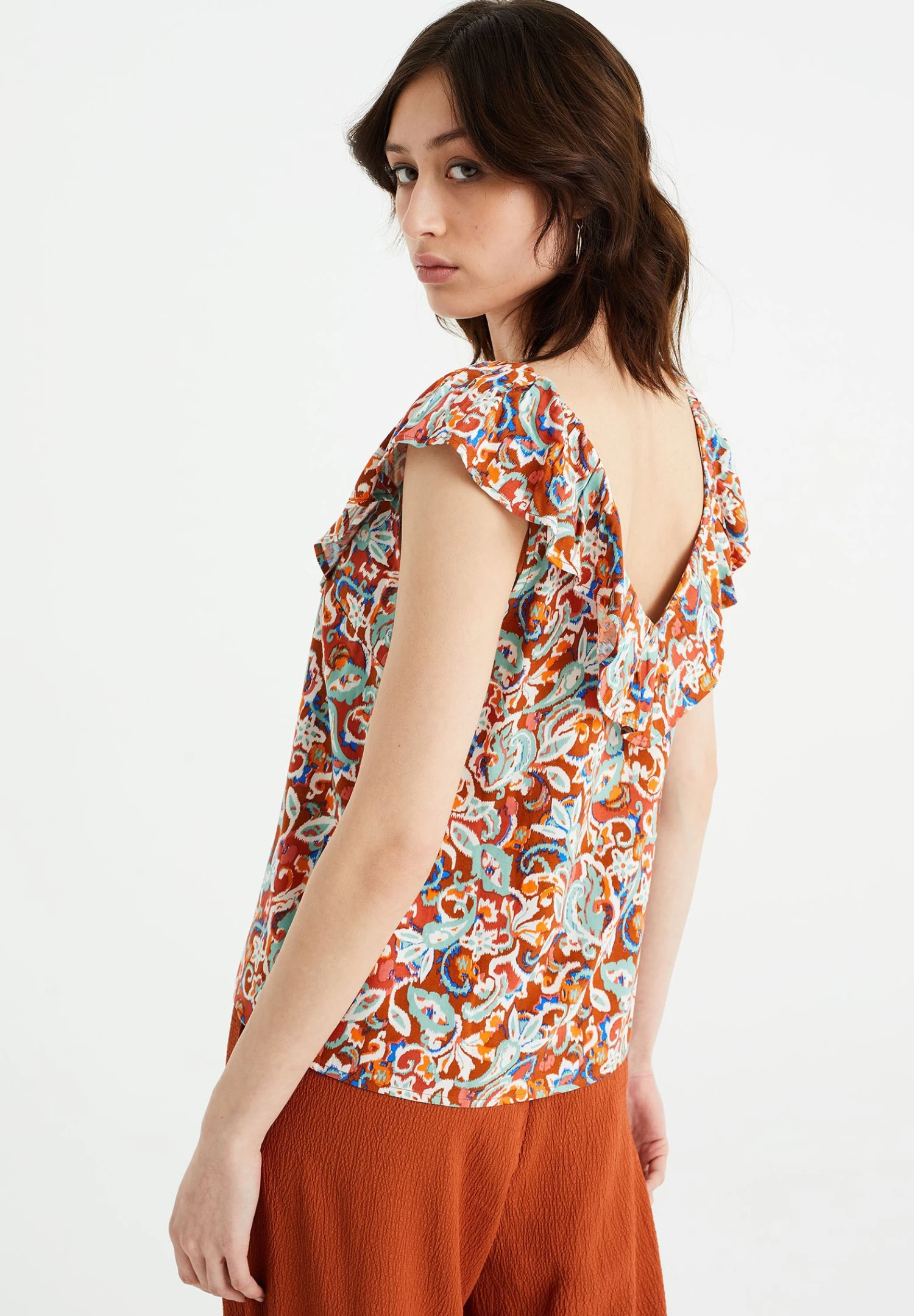 WE FASHION Met Dessin - Blouse - Brown - Afbeelding 3