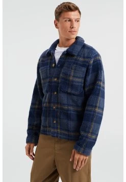 WE FASHION Met Ruitdessin - Fleecejas - Blue