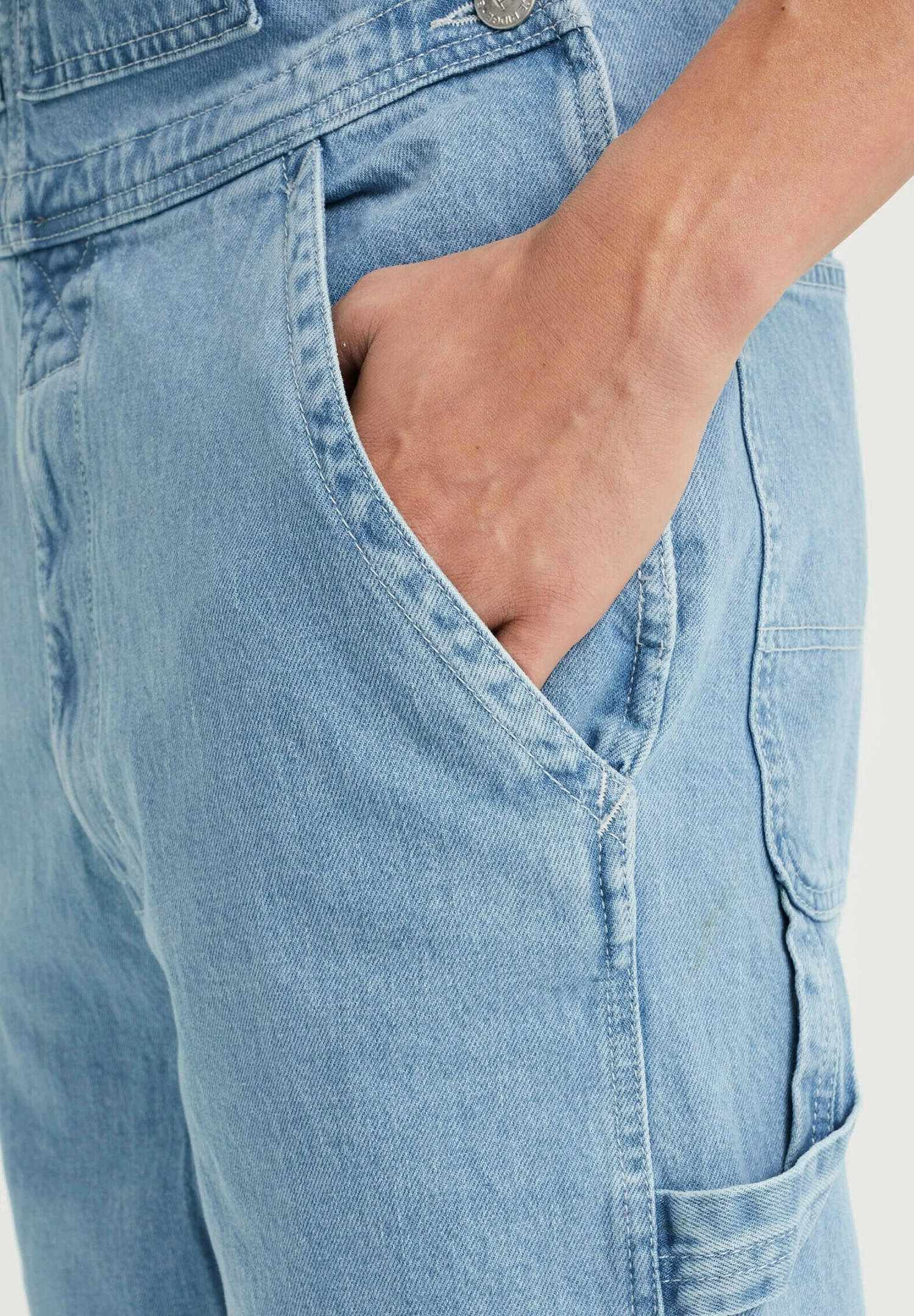 WE FASHION Tuinbroek - Blue - Afbeelding 3