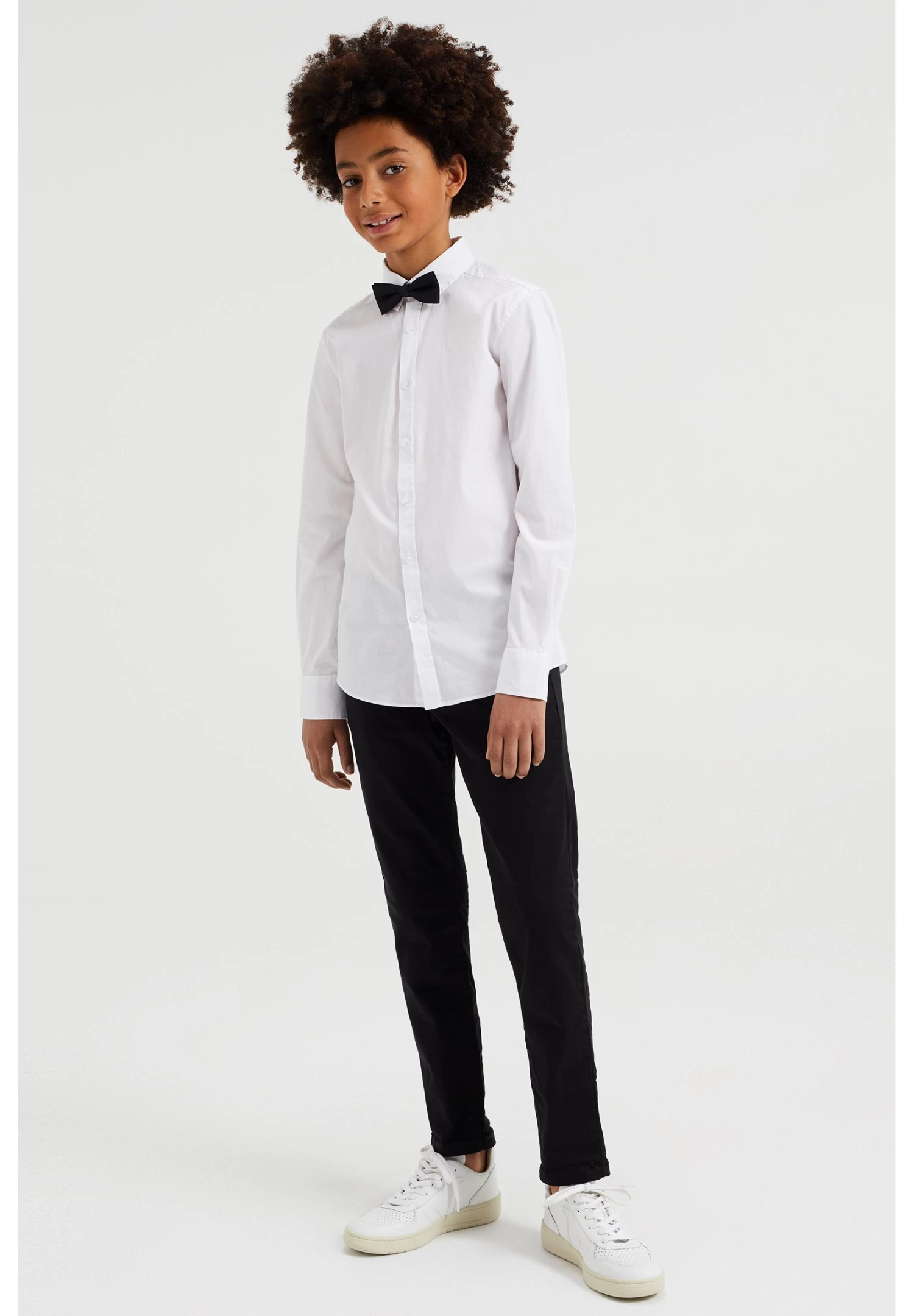 WE FASHION Met Vlinderdas - Overhemd - White