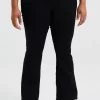 WE FASHION Curve High Waist - Bootcut Jeans - Black