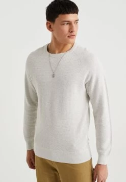 WE FASHION Trui Met Structuur - Trui - White