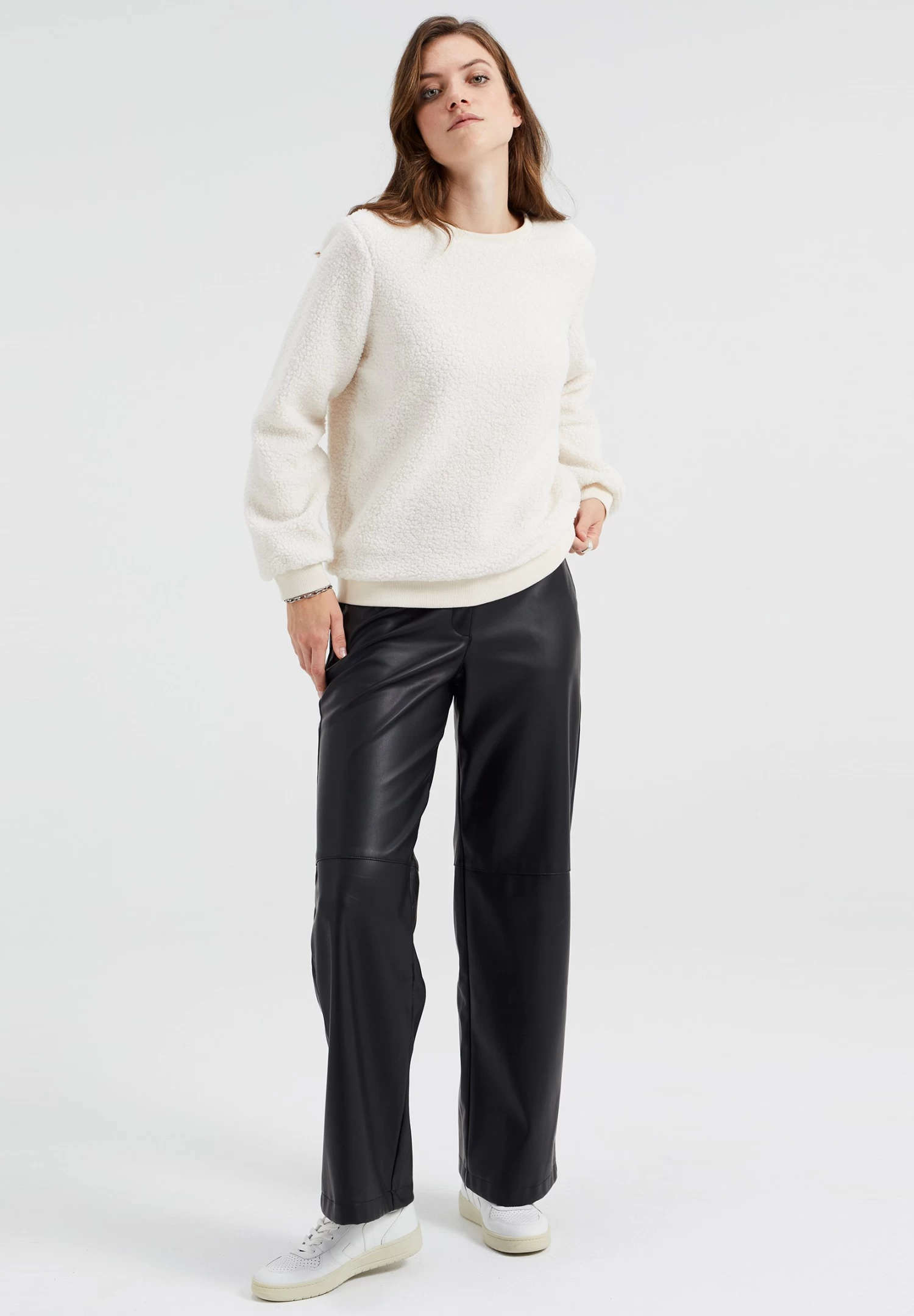 WE FASHION Teddy- Fleece Trui - White - Afbeelding 2