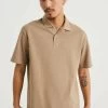 WE FASHION Met Structuur - Poloshirt - Brown