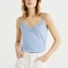 WE FASHION Singlet Van Met Kant - Top - Blue