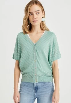 WE FASHION Met Glittergaren - Vest - Green