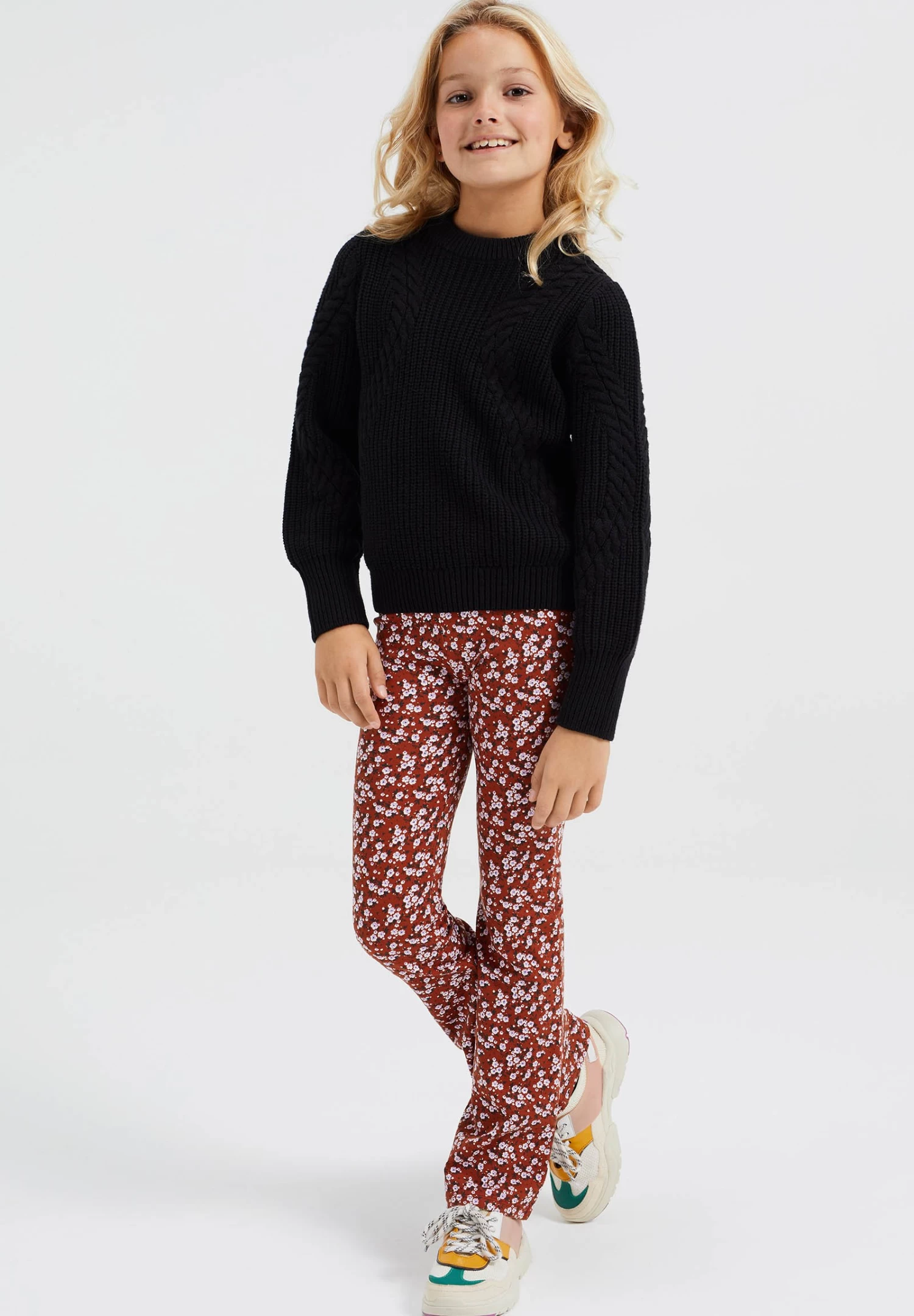 WE FASHION Met Dessin - Broek - Orange