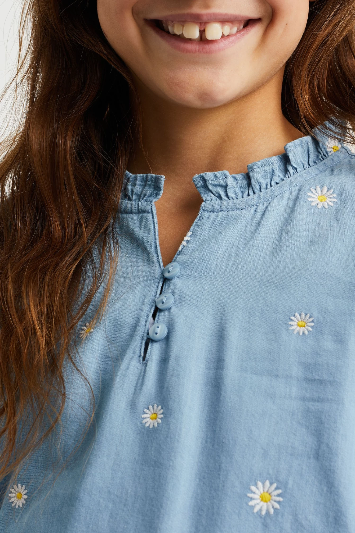 WE FASHION Met Embroideries - Blouse - Blue - Afbeelding 3
