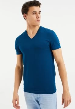 WE FASHION T-Shirt Basic - Dark Blue