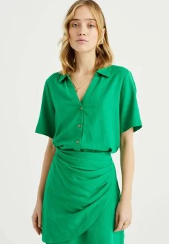 WE FASHION Van Mix - Overhemdblouse - Green